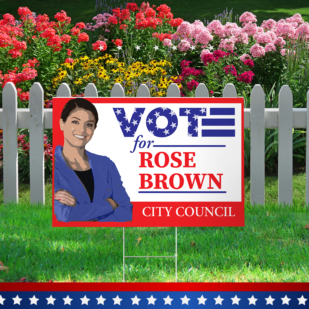 Campaign yard signs